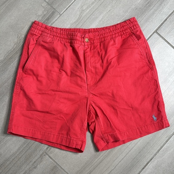 Polo by Ralph Lauren Red Flat Front Shorts - Picture 1 of 7